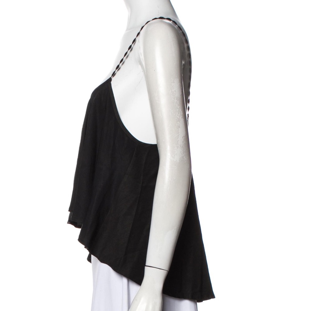 For Love & Lemons Black Flowy Crop Top, Size Small - Picture 3 of 7